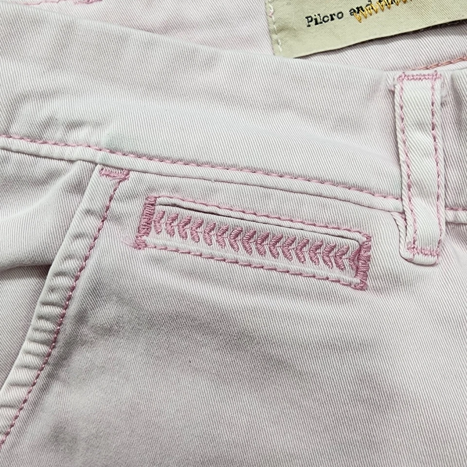 Pilcro Anthropologie Pants Womens 26 Pink Hyphen Fit Slim Straight Low Rise  - Изображение 2 из 4