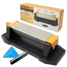 TOOMAYS Sharpening Stone 3 Side Grit 400/1000/8000, Premium medium, Yellow