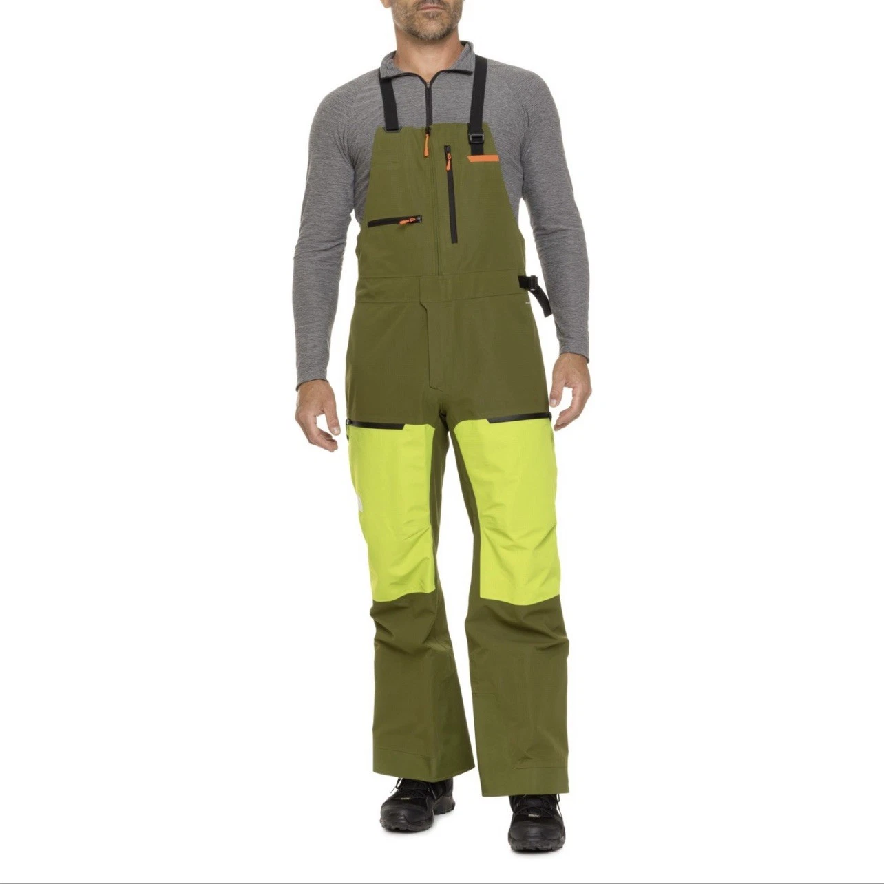 The North Face Snow Ceptor Bib Mens Size XXL Pants Grass Green Ski 2XL New