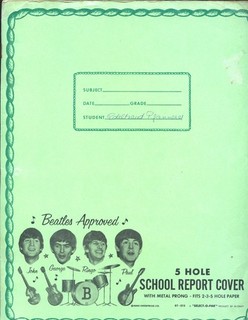 1960's The Beatles School Report Cover