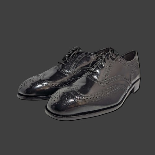 Florsheim Lexington Wingtip Black Oxford Dress Shoes 17066-01 Men's Sz 11.5 B - Picture 8 of 12