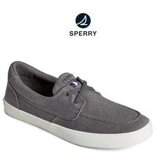 Men Sperry SeaCycled Bowery Boat/Slip On Sneakers Shoes Grey STS25656