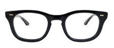 Vintage 1950s Bausch  Lomb 4 1/2 - 5 3/4 50mm Thick Black Eyeglasses Frames USA