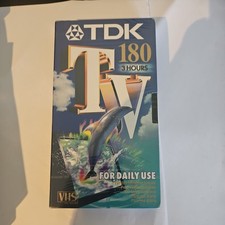 TDK E-180TVED Blank VHS Video Cassette Tape 180 Minutes 3 Hours New and Sealed