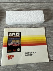 Jeopardy Nintendo Entertainment System NES Box & Manual Only
