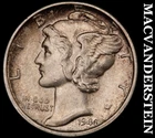 1944-D Silver Mercury Dime- Lustrous Scarce High Grade No Reserve  #i6212