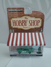 Greenlight Hobby Shop 1970 Datsun 510 w/ Race Car Driver - Green Machine CHASE