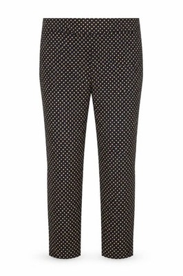 Adrienne Vittadini Damen Capri Hose Größe 4 UK '' blau gepunktet W34 L25