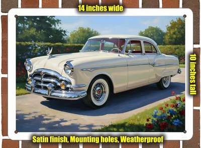 Metal Sign - 1953 Packard Clipper Oil Painting - 14x10
