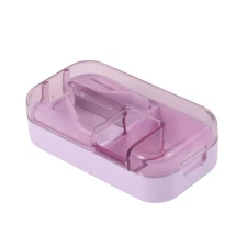 Portable Pill Cutter for Travel Light Purple 1 Pc