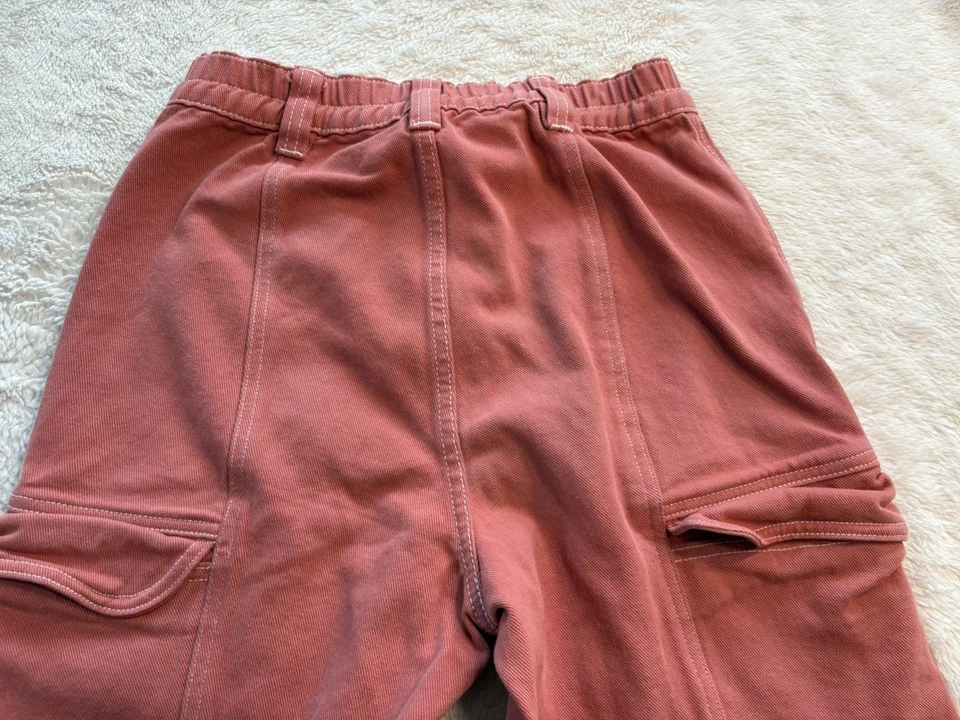 Pantalones Pacsun LA Niñas Talla 5 Rosa Elastizados Bolsillos Carga 26x26 Foto 4 de 4