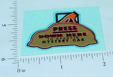 Marx Mystery Car Replacement Sticker MX-050