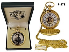 Buffalo Bill Cody Commemorative Pocket Watch Wild West Collector Gift