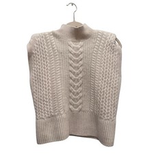 Banana Republic 100 Cashmere Cable Knit Turtleneck Sweater Blouse Top XS