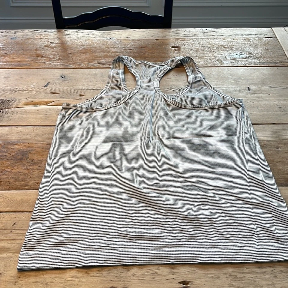 Lululemon - Swiftly Tech Tank - 12 - Black White Stripe - Image 2 of 4