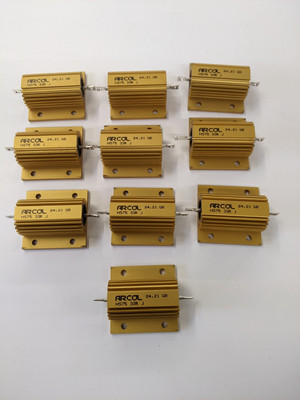 10 Stück - HS75 33R J Arcol 33Ω 75W W Wire Wound Chassis Mount Widerstand HS75 33R J ±