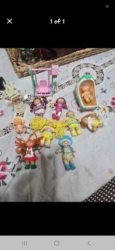 Cabbage Patch Kids Vintage Mini Figures Lot with Accessories Collector Toy