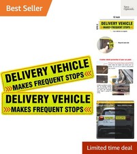 2Pack Delivery Vehicle Car Magnet,Delivery Vehicle Signs for Car,Reflective D...