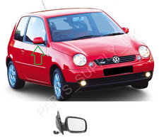 NEW FOR VW LUPO 2001-2002 FRONT WING MIRROR MANUAL BLACK RIGHT (SMALL) LHD
