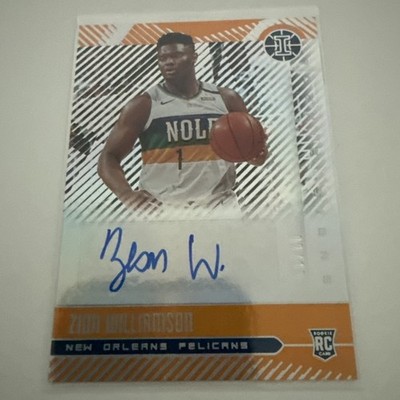 Zion Williamson Autographed Rookie Card #2/10 Panini Illusions. Card #RS-ZWL