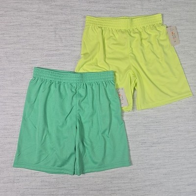 Garanimals Toddler Shorts 4T   2 Pack Athletic Play Shorts Set   Lime & Mint Nwt