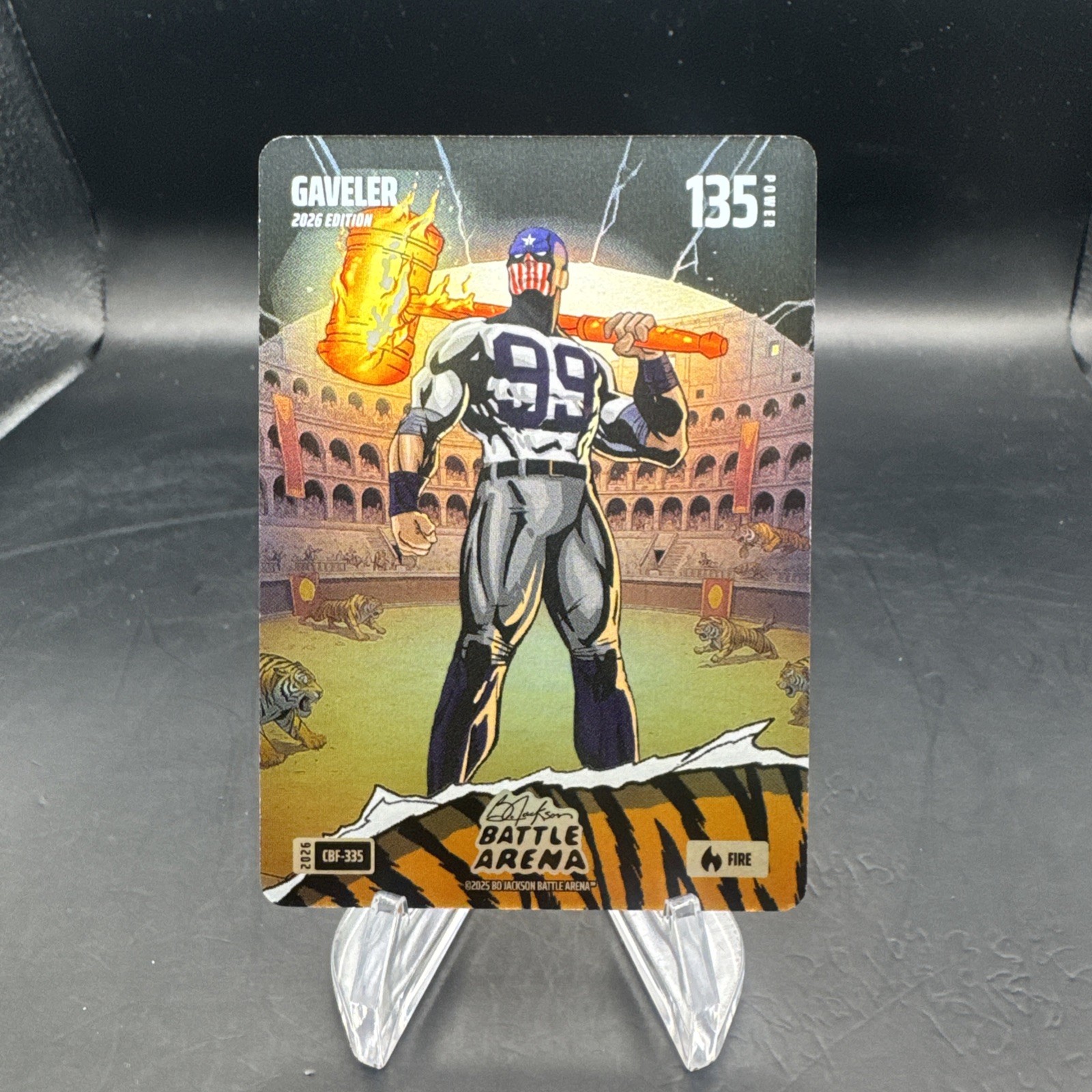 2026 Bo Jackson Battle Arena "Griffey Set" Gaveler Colosseum Battle Foil Fire