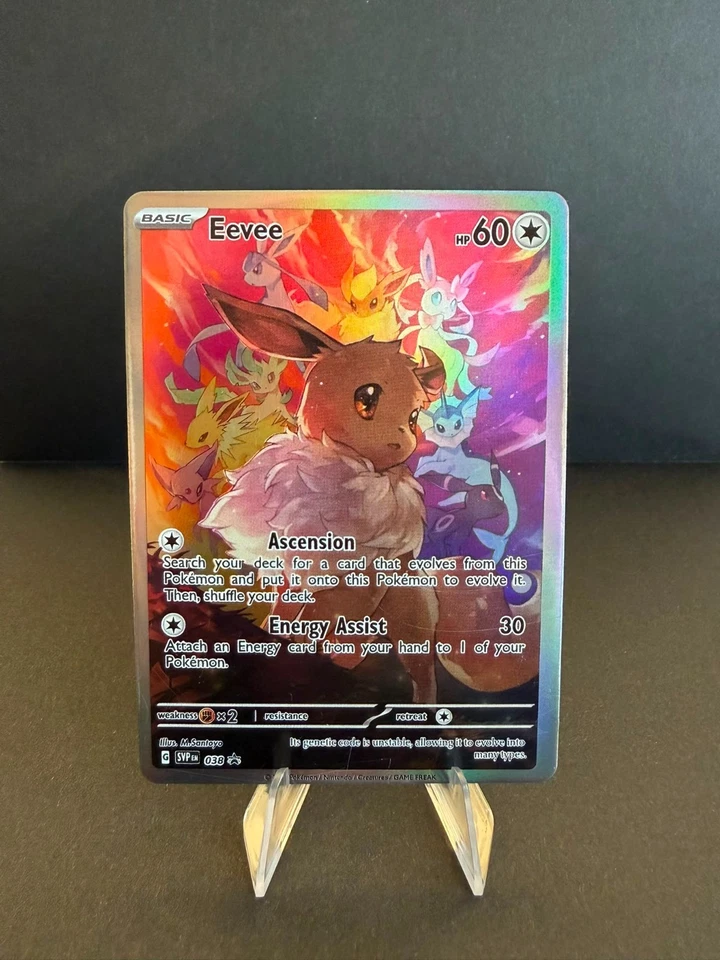 ✨Custom Pokemon Evoli Full Art Holo Fan Card Eevee NM✨ - Bild 1 von 2