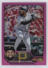 2023 Topps Chrome Pink Refractor Canaan Smith-Njigba #67 1hp9