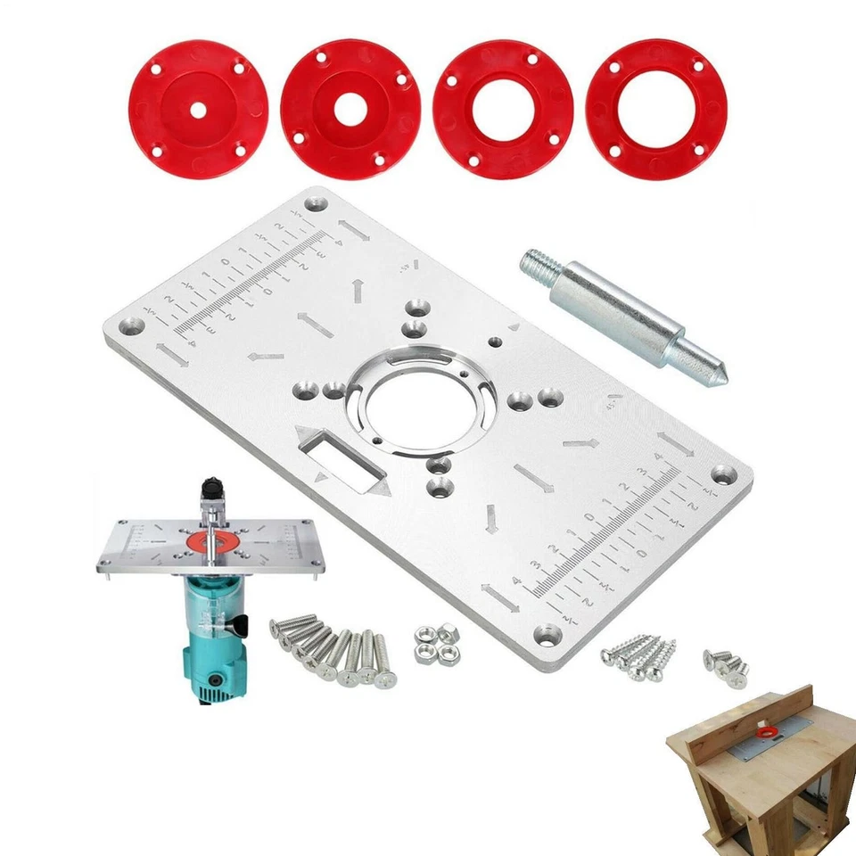 Mesa de fresado enrutador de aluminio placa de inserción recortadora máquina de grabado carpintería Foto 2 de 4