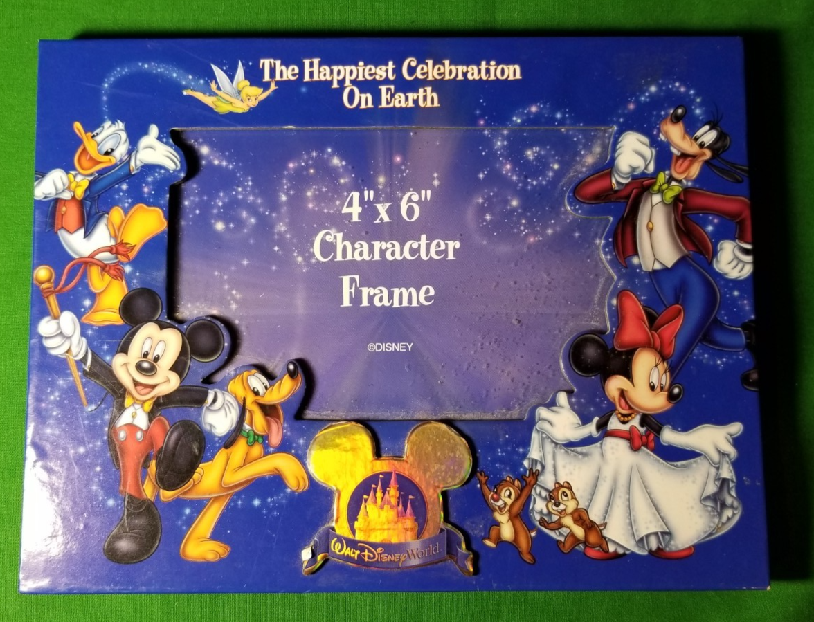 Vintage 2006 Walt Disney World Photo Frame 4x6 Character Frame