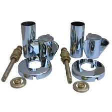 01-9473 Sayco Two Valve Tub or Shower Trim Kit with Stems Handles, Flanges an...