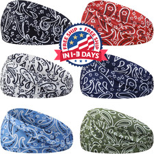 6Pcs Diadema Corriendo Banda Deportiva De Sudor Banda Para Cabello Hombre mujer