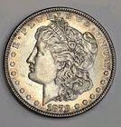 1878 8TF 8 Tailfeathers Morgan Silver Dollar AU