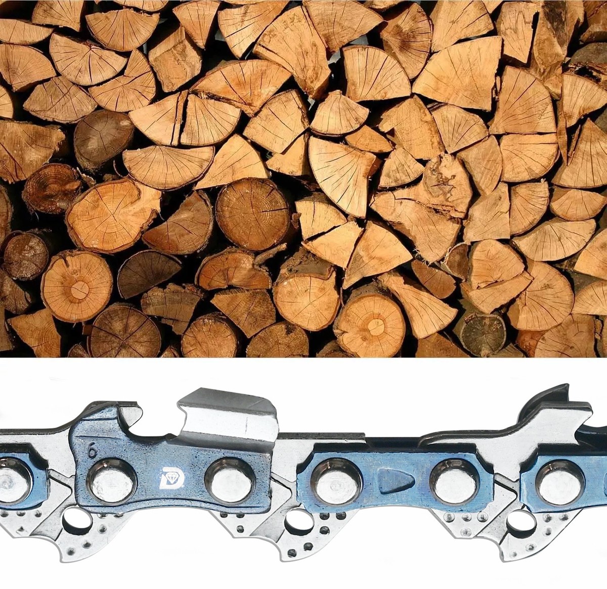 Catena Motosega 40 Cm Lama Catena Motosega 44DL Per Archer McCulloch | Passo 3/8LP, Calibro .050 | Nuova Originale Flash Arrow Swatch - Foto 2