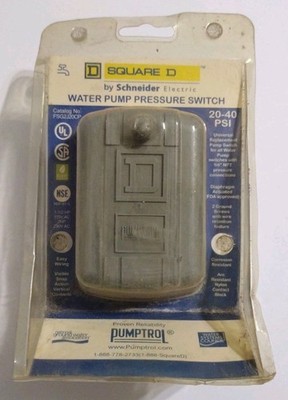 Square D PUMPTROL 20-40 PSI Water Pump Pressure Switch FSG2J20CP NEW