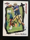 Steve McNair Autographed 1995 Score Football Rookie Card #248 Murdered 2009