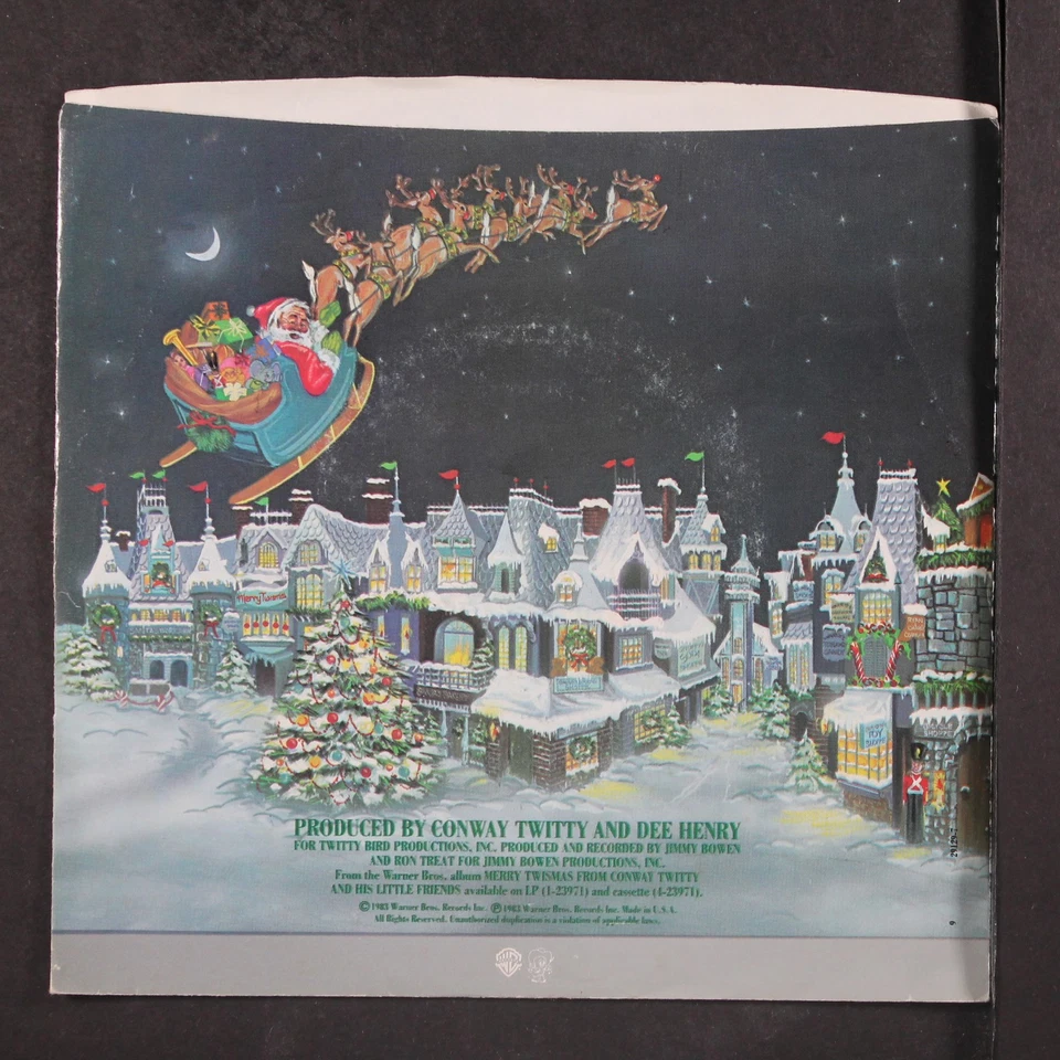 CONWAY TWITTY: white christmas / same WB 7" Single 45 RPM - Image 2 of 4