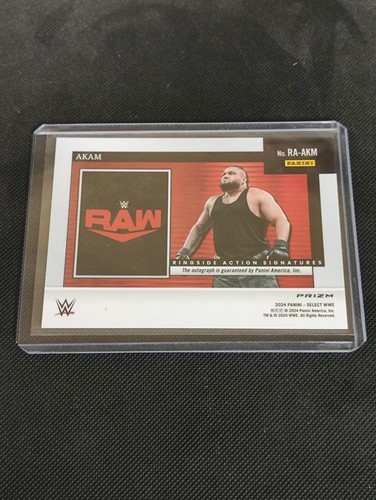 2024 panini select akam auto #ra-akm wwe - Picture 2 of 2