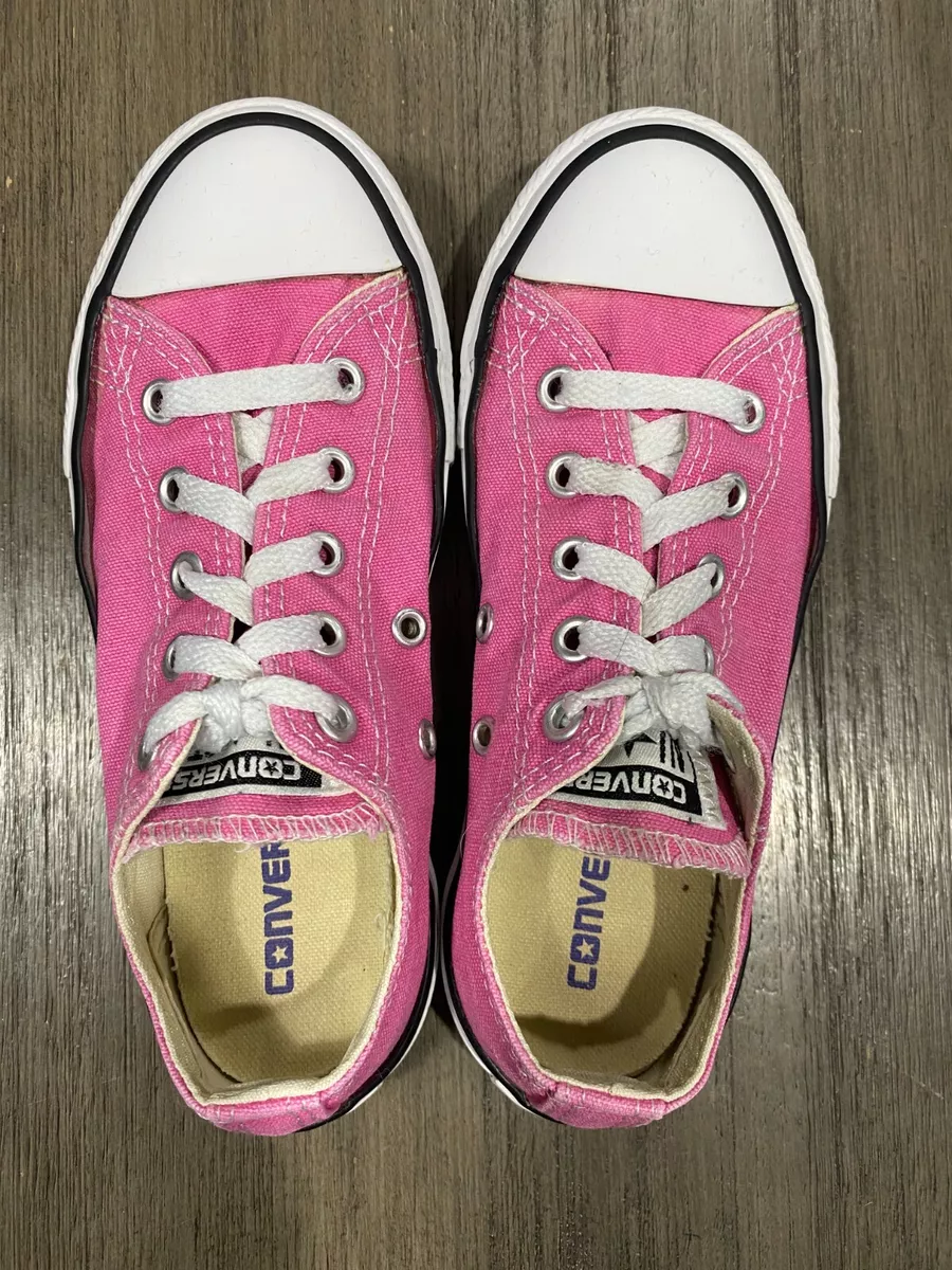 Hot pink shop kids converse