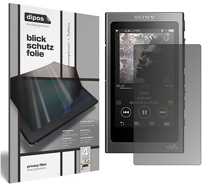 Schutzfolie für Sony Walkman NW-A35 Blickschutzfolie matt Folie dipos Privacy