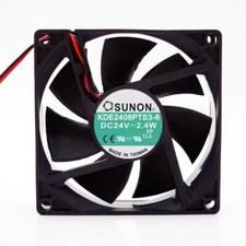 SUNON KDE2408PTS3-6 8025 DC24V 2.4W 2-Wire Inverter Cooling Fan
