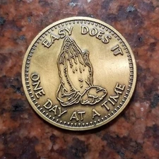 ONE DAY AT A TIME / PRAYER TOKEN - 34MM - #B1876