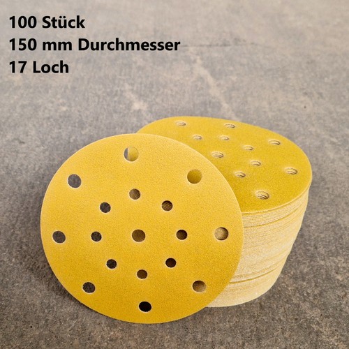 Schleifscheiben 150 mm Klett 17 Loch Schleifpapier Excenter Festool Zirkonium - Bild 1 von 5