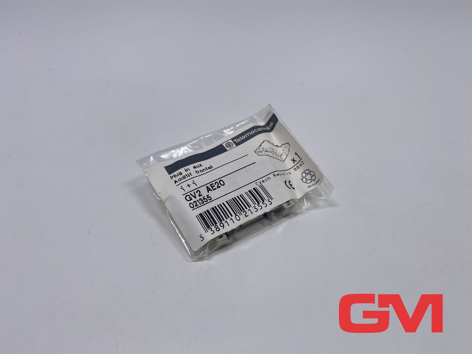 Telemecanique Auxiliary Switch GV2 AE20 Plug in Contact 021355 2NO GVAE20