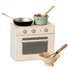 NEW Maileg Oven Stove and Cooking Set Utensils