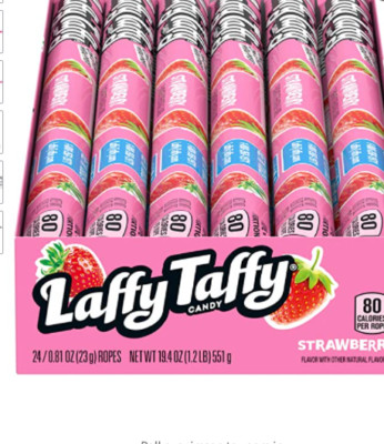 Laffy Taffy Rope, Strawberry, 0.81 Ounce (Pack of 24)