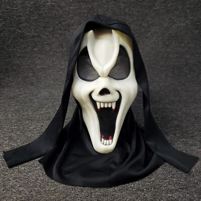 Ghost Face Mask Adult Scream Fun World Easter Unlimited Vampire Fangs Glows Read