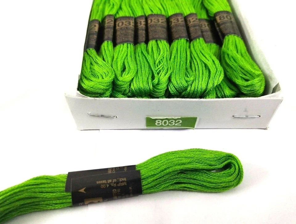 Vardhman rangoli thread 8032 Cotton Thread Swing Craft Knitting Floss 25 Pcs - Image 3 of 3