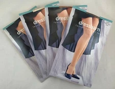 4 Pr Dressbarn Sheer Control Top Pantyhose - Sizes A, B, C, D - 5 colors