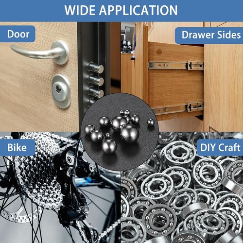 600 Pcs Precision Ball Bearings, Stainless Steel Bearings Balls Set, 13 Sizes.. - Picture 5 of 7